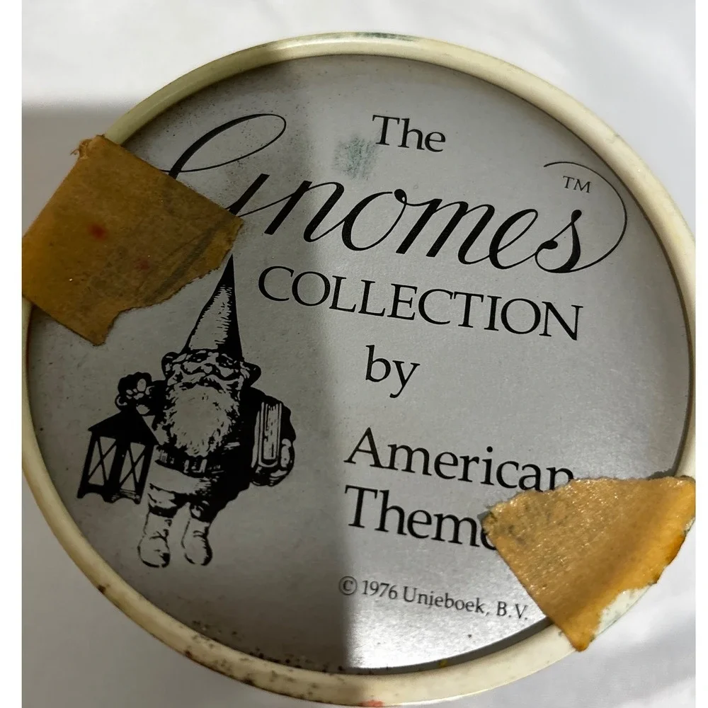 Vintage 1976 The Gnomes Collection American Greeting Glass Christmas Ornament 3
